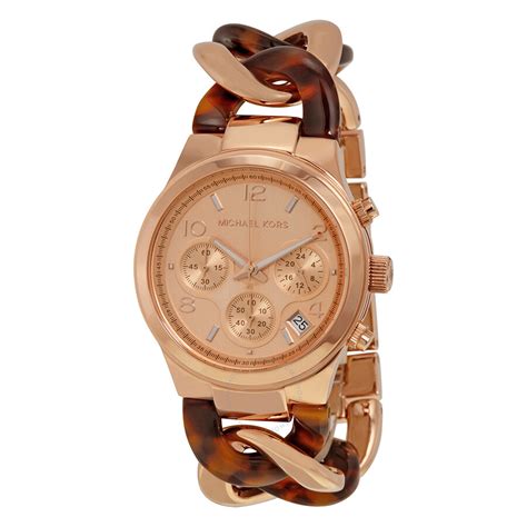 michael kors runway twist watch rose gold